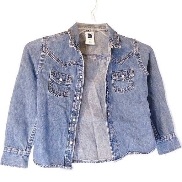 GAP Kids Button Up Denim Jean Jacket - Picture 1 of 1